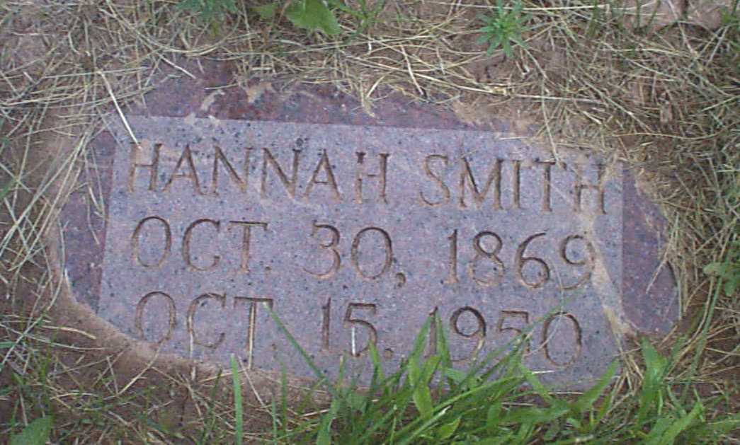 Picture of Hannah Smith Cemetery Marker